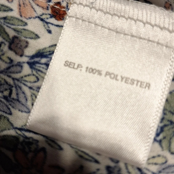 Womens Rose + Olive floral 3/ sleeve plus size top 1X - Picture 5 of 5